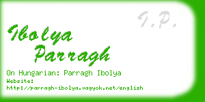 ibolya parragh business card